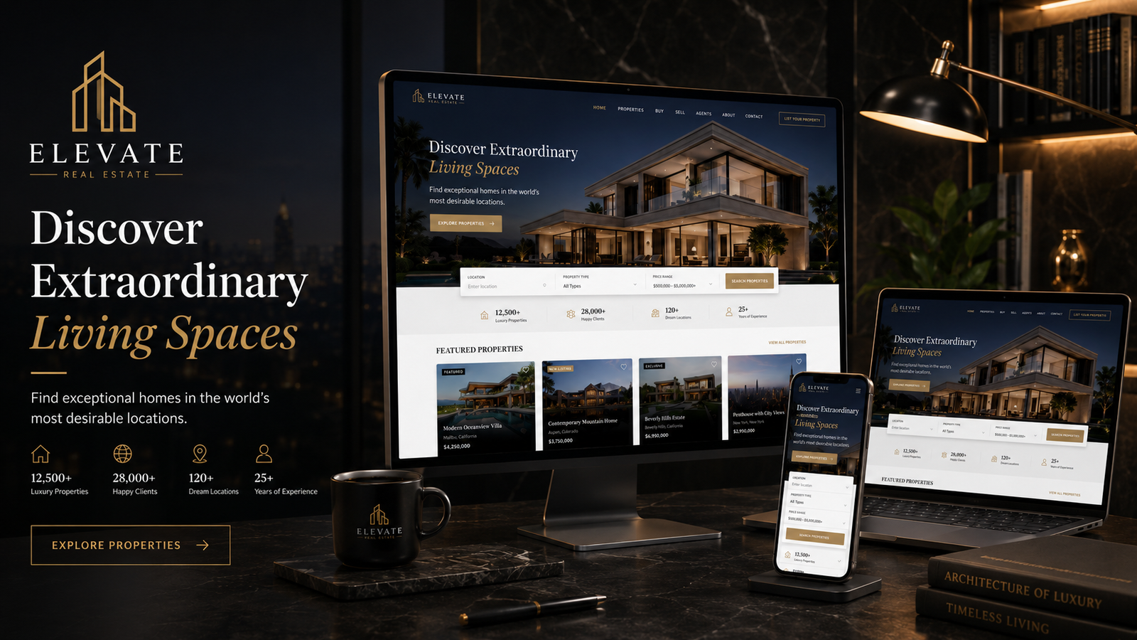 Real Estate Listing Website large banner